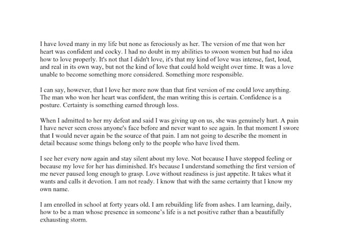 write an emotional personal essay and story ghostwriting